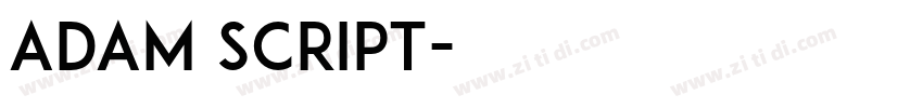 Adam Script字体转换